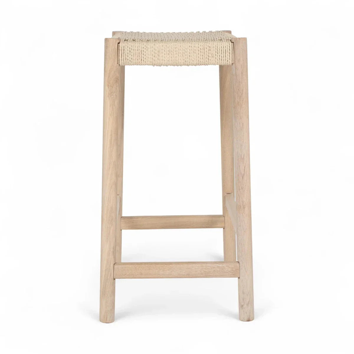 Barhocker Ida mit Geflechtsitz - Eiche bianco