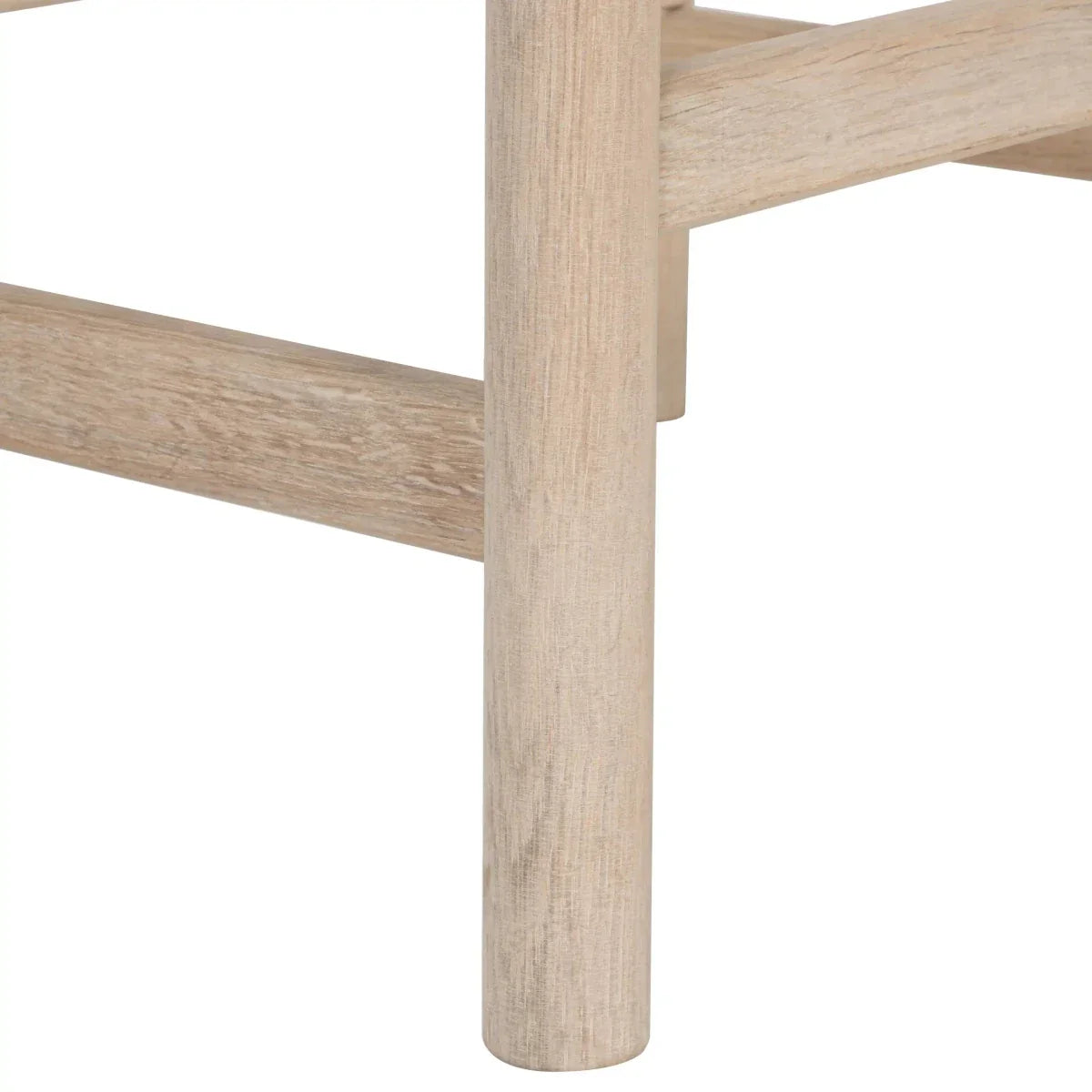 2er Set Barhocker Ida mit Geflechtsitz - Eiche bianco