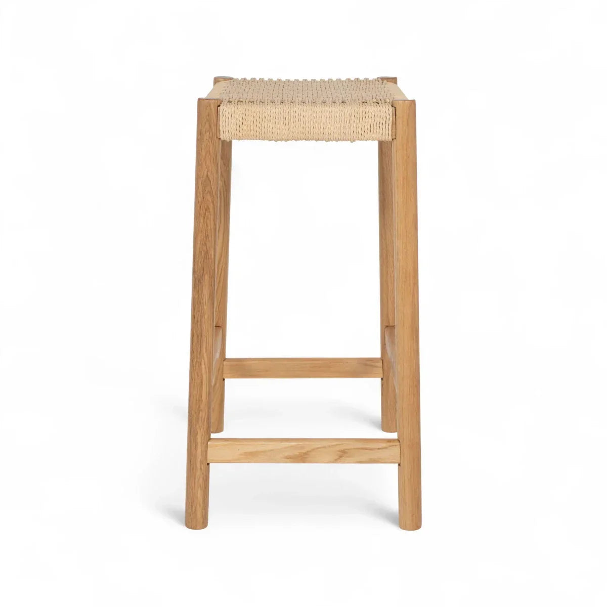 4er Set Barhocker Ida mit Geflechtsitz - Wildeiche