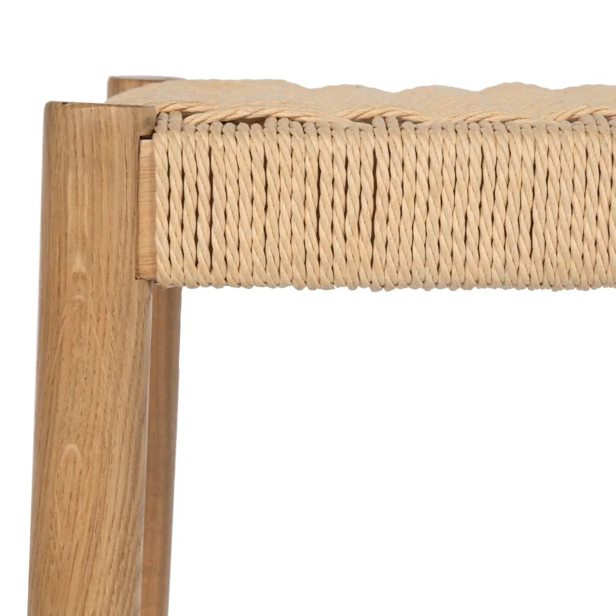 Barhocker Ida mit Geflechtsitz - Wildeiche