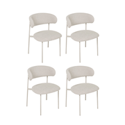 4er Set Esszimmerstühle - Beige
