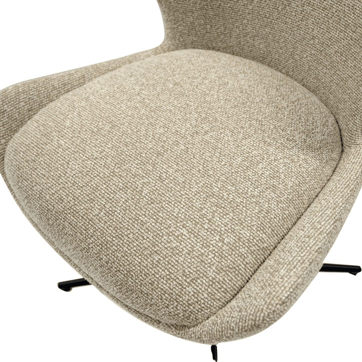 4er Set Esszimmerstühle - Drehbar - Beige