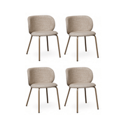 4er Set Esszimmerstühle - Beige