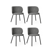 4er Set Esszimmerstühle - Grau
