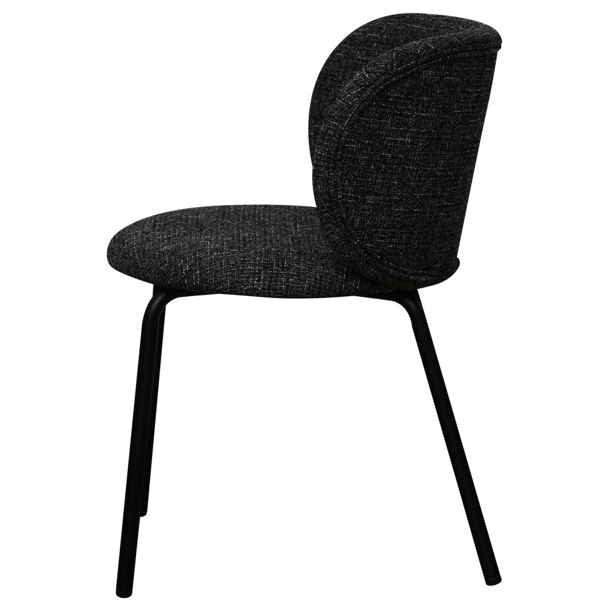 6er Set Esszimmerstühle Nanna - Schwarz