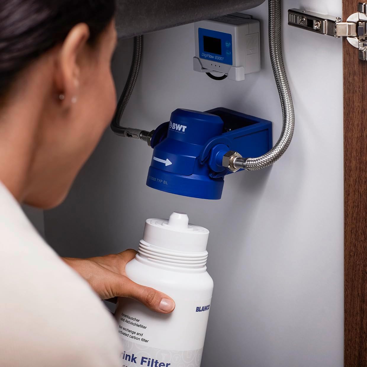 BLANCO Drink Filter Soft L | Weniger Kalk. Mehr Geschmack | Passend zu: Fontas II, drink.filter, drink.hot | Antikalk Filterkartusche Filterkapazität: 1800Liter bei 12 °dTH