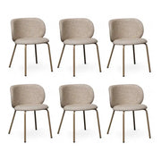 6er Set Esszimmerstühle Nanna - Beige