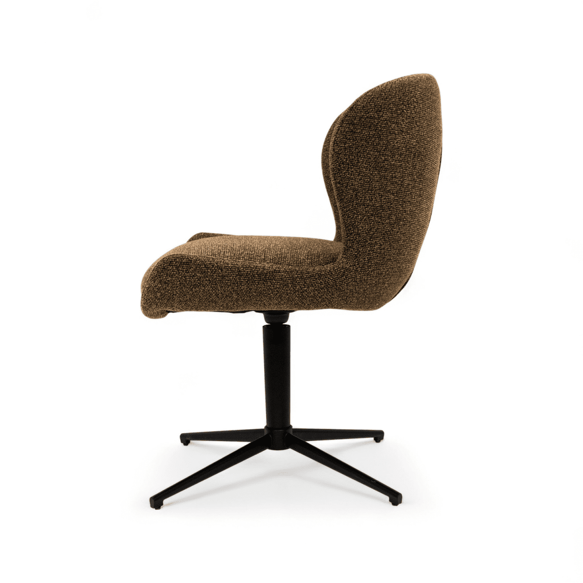 6er Set Esszimmerstühle Nicklas - Drehbar - Braun
