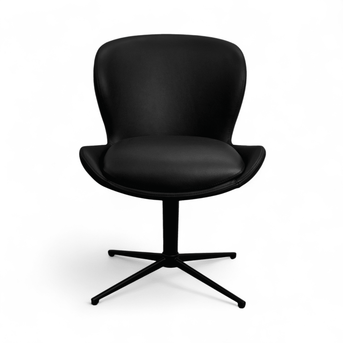 6er Set Esszimmerstühle Nicklas - Drehbar - Schwarz
