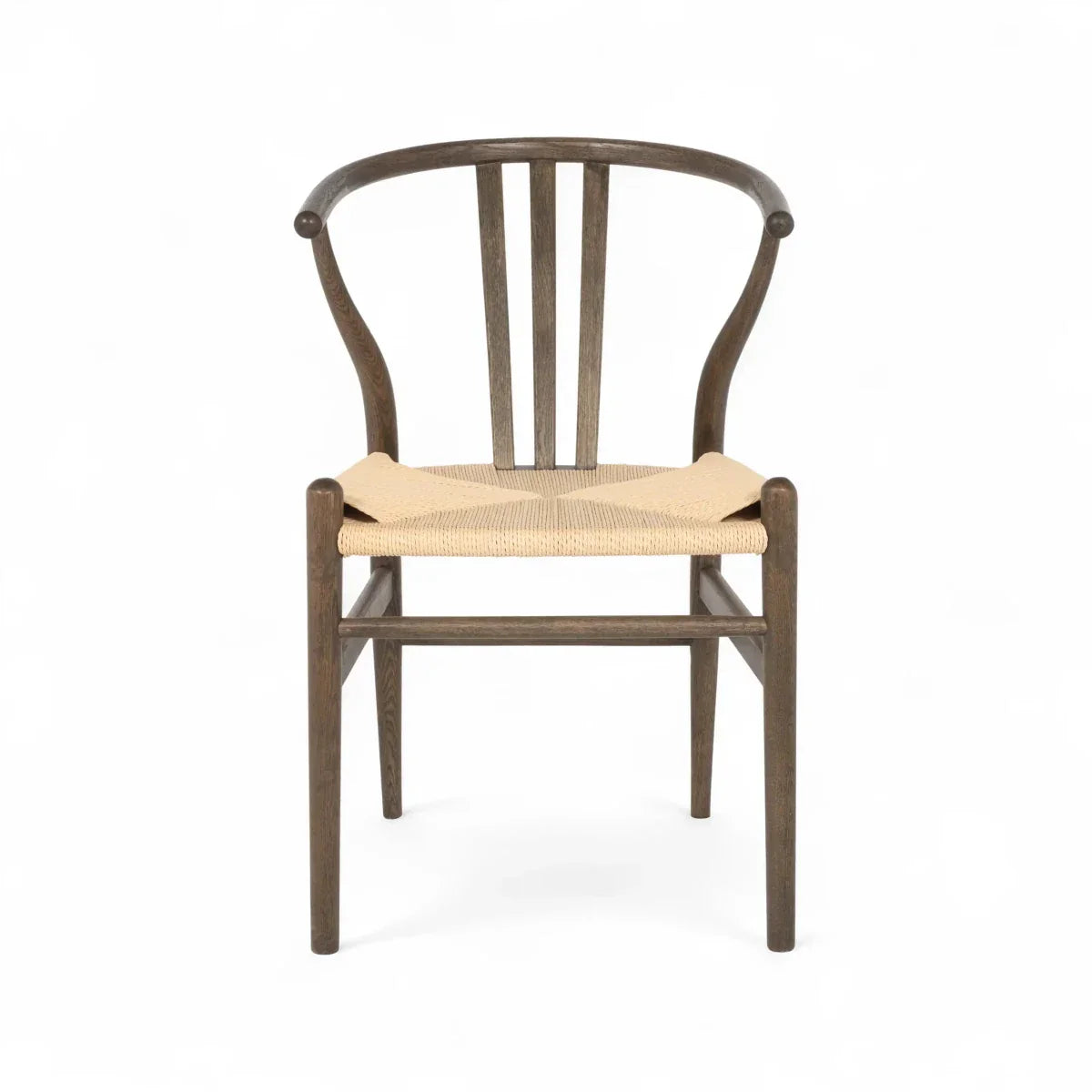 2er Set Esszimmerstühle Nikoline mit Geflechtsitz - Räuchereiche