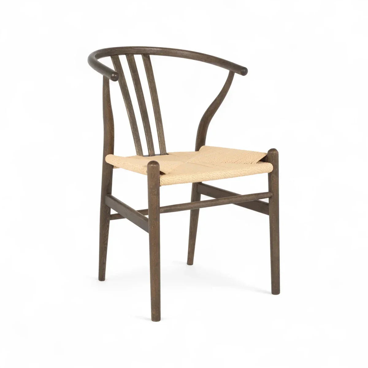 6er Set Esszimmerstühle Nikoline mit Geflechtsitz - Räuchereiche
