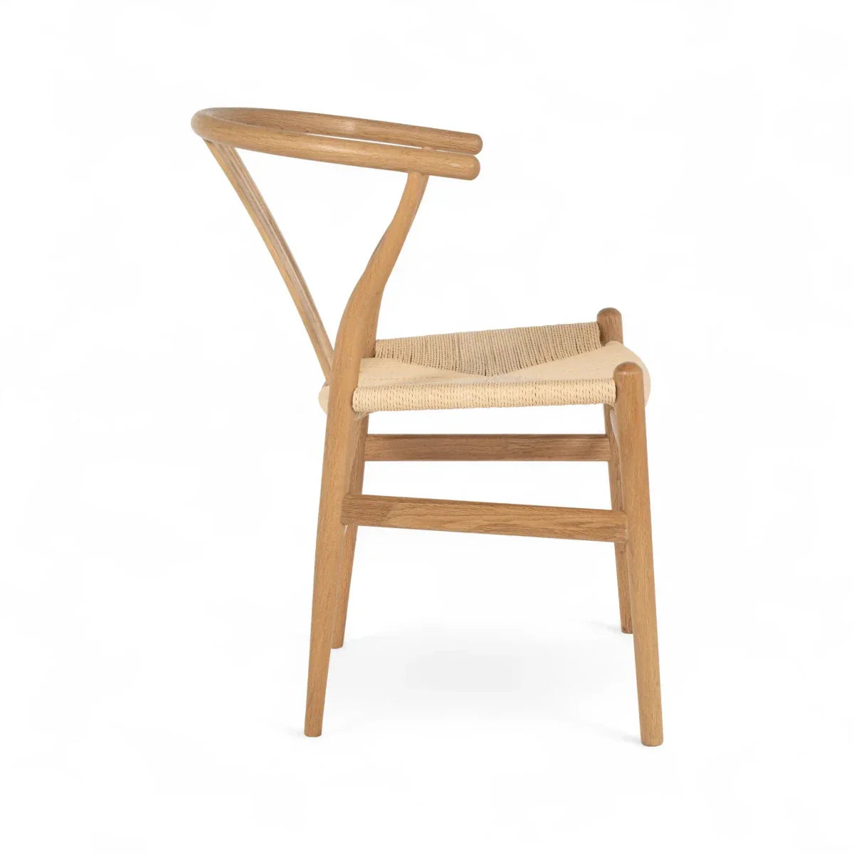 2er Set Esszimmerstühle Nikoline mit Geflechtsitz - Wildeiche