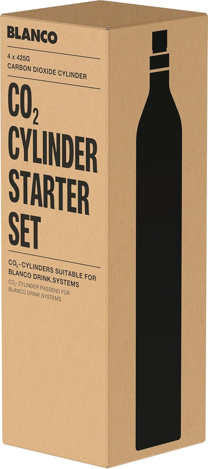 BLANCO Starterset CO2-Zylinder 4er Set | Passend zur Drink.soda &CHOICE.all