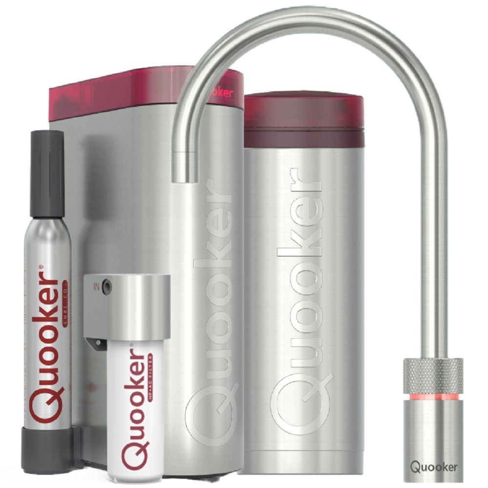 Quooker PRO3 & CUBE | Nordic Round CHR (verchromt glänzend) inkl. Cube-Filter