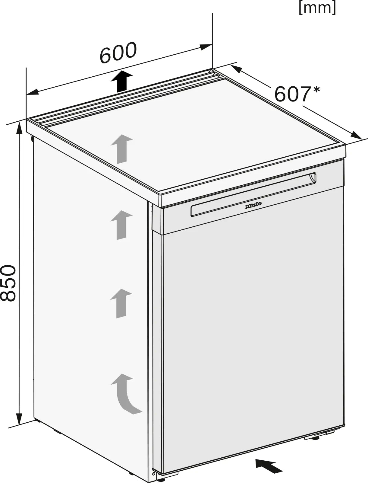 Miele F 4001 C Tisch-Gefrierschränke Weiß