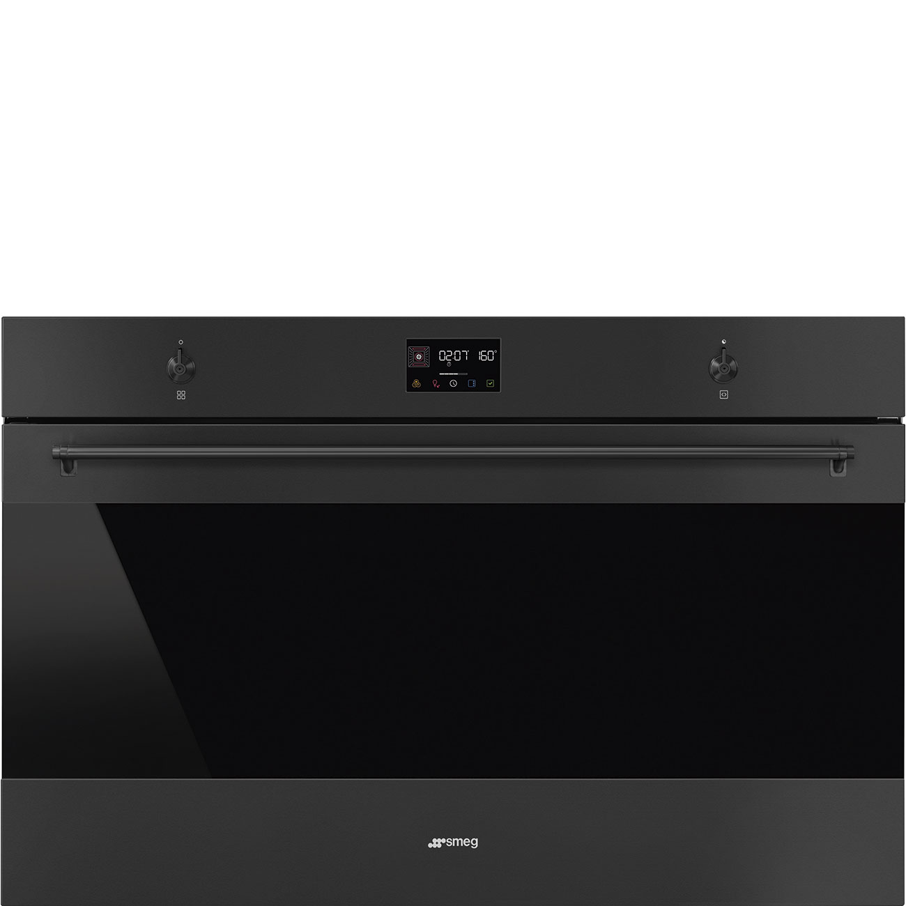 Smeg SFP9302TN Backofen mit Pyrolyse, 90 cm Breit, Schwarz Matt