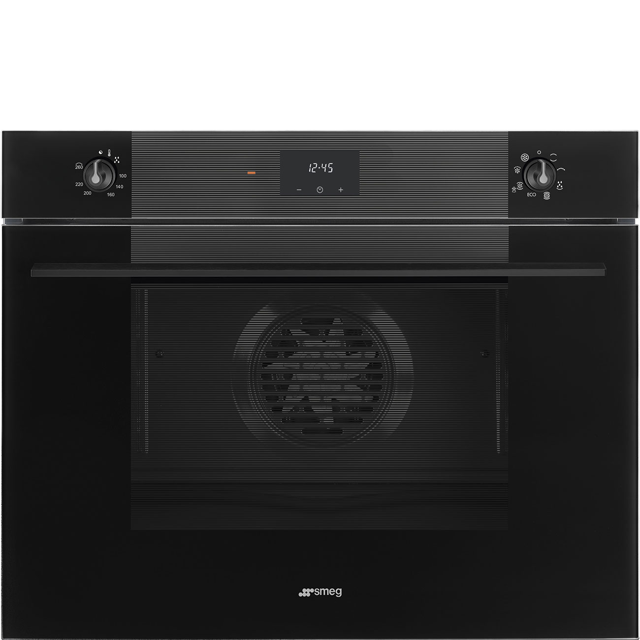 SMEG SO5100TB3 - XL Backofen mit 5 Jahre Garantie, Designlinie Linea, Schwarz, Bedienknebel, Nische 75 x 60 cm