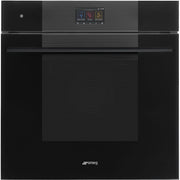 SMEG SO6104S4PB3 - Dampfbackofen mit 5 Jahre Garantie, Designlinie Linea, Schwarz, Touch-Control, Nische 60 x 60 cm