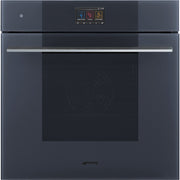 SMEG SO6104S4PG - Dampfbackofen mit 5 Jahre Garantie, Designlinie Linea, Neptune Grey, Touch-Control, Nische 60 x 60 cm