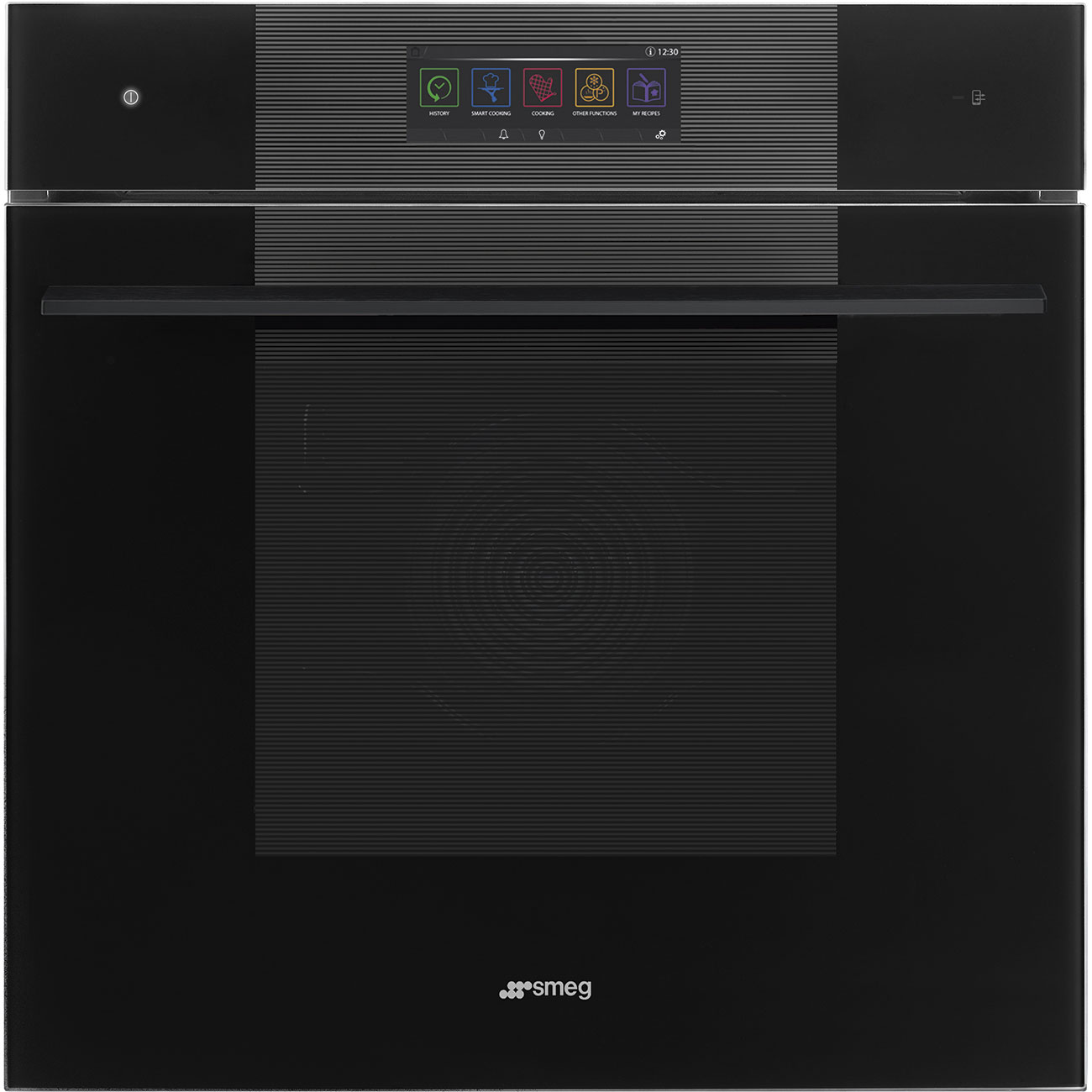 SMEG SO6106WAPB3 - Backofen mit Mikrowelle und Dampfunktion mit 5 Jahre Garantie, Designlinie Linea, Schwarz, Touch-Control, Nische 60 x 60 cm