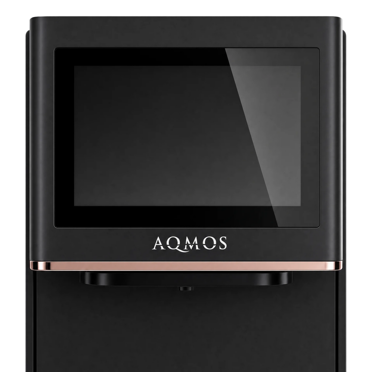 AQMOS Wasserspender DrinKing Pro – Auftischgerät Schwarz - stilles, gekühltes, heißes und sprudelndes Wasser auf Knopfdruck, mit Touchdisplay und App-Steuerung