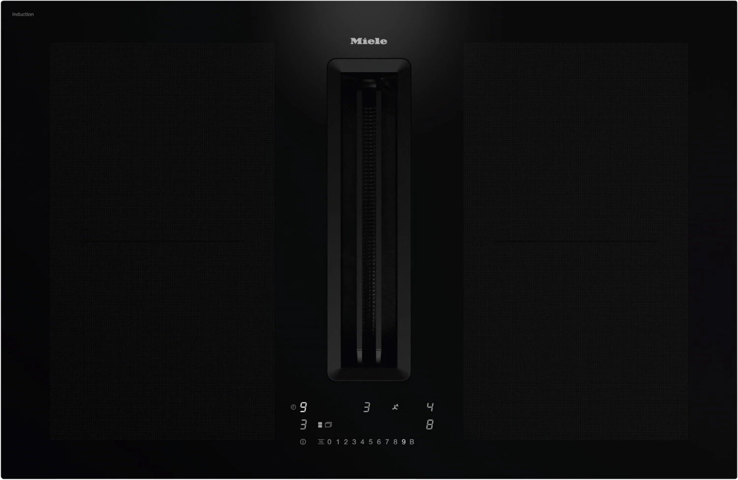 Miele KMDA 7676-1 FL BlackPerfection 800 mm | Abluft und Umluft | SilenceMotor | PowerFlex XL-Kochbereich