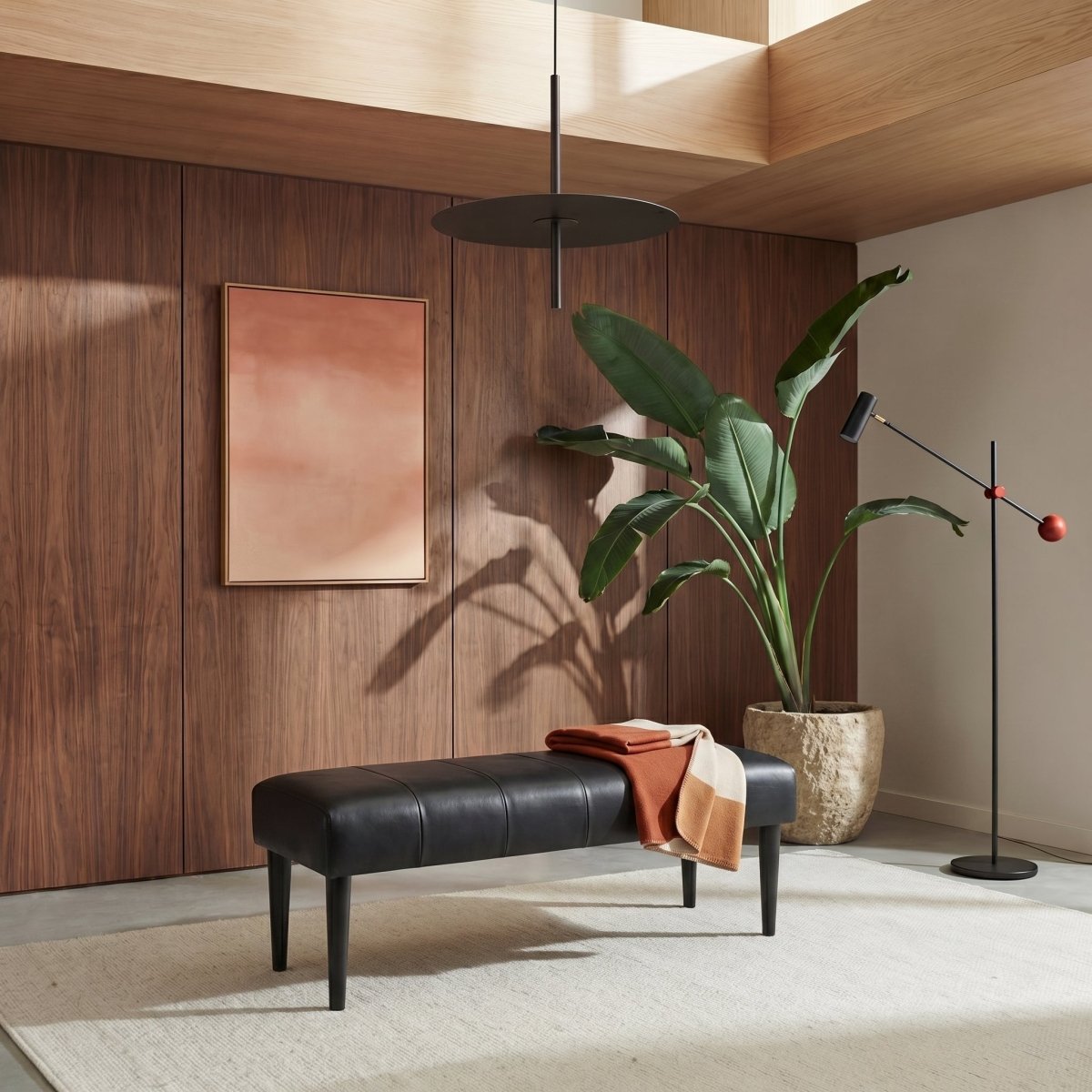 Athea Sitzbank 120 cm - Schwarz