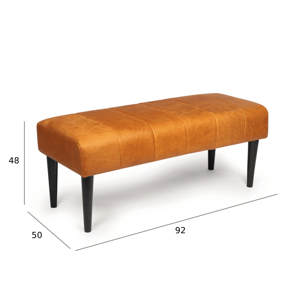 Athea Sitzbank 92 cm - Cognacbraun