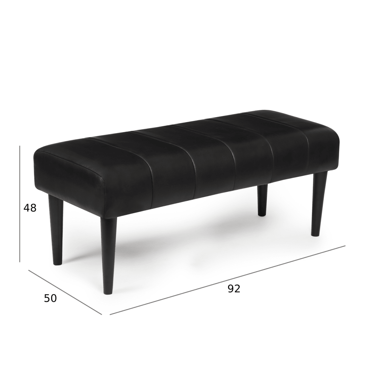 Athea Sitzbank 92 cm - Schwarz