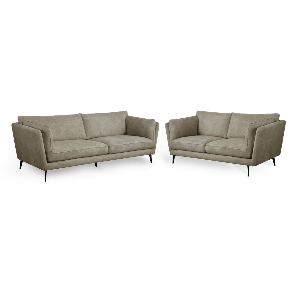 2-Sitzer Sofa - Stoffbezug Beige