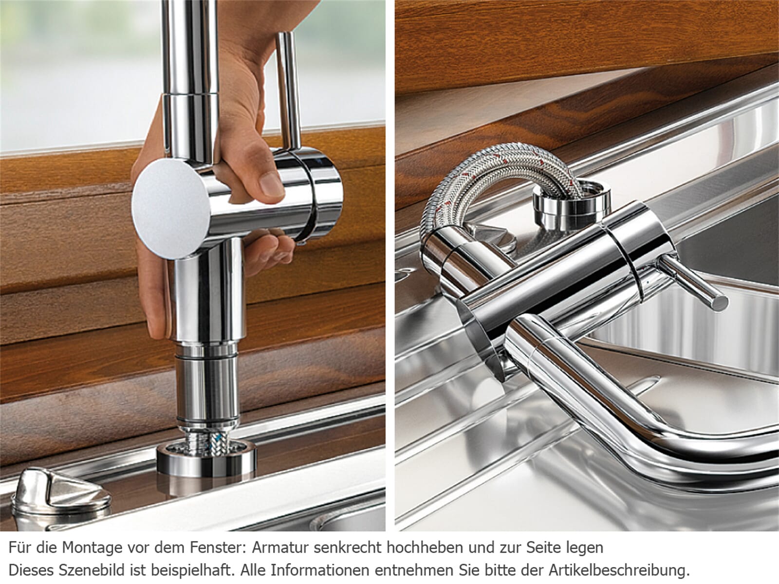 Blanco Lanora-S-F 526180 Edelstahl Gebürstet Hochdruckarmatur
