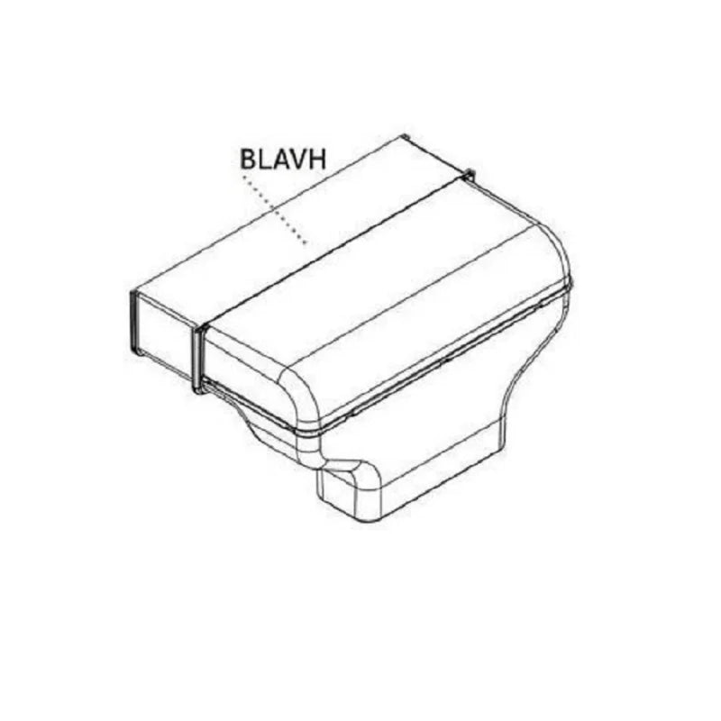 BORA Basic Abluftbogentiefenverlängerung BLAVH1