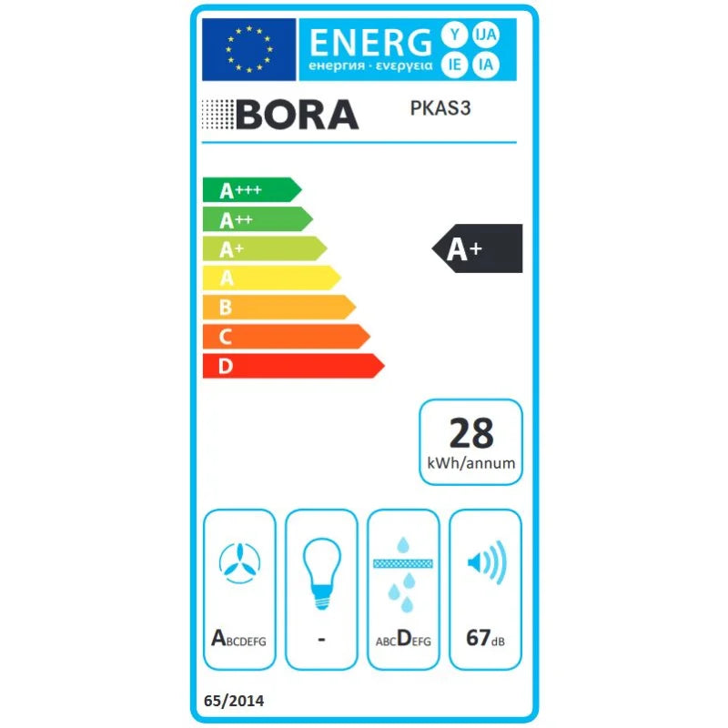 BORA Professional 3.0 Pro PKAS3 Kochfeldabzugsystem Edelstahl mit integriertem Lüfter