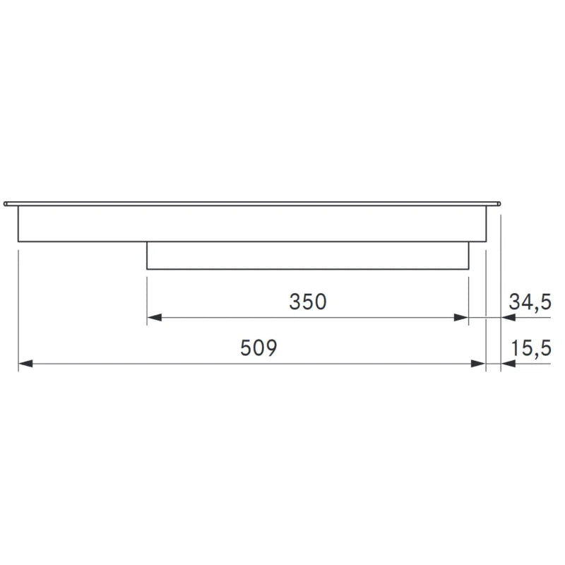 BORA Professional 3.0 Pro PKC3 HiLight-Kochfeld 3-Kreis / 2-Kreis Knebelring Edelstahl