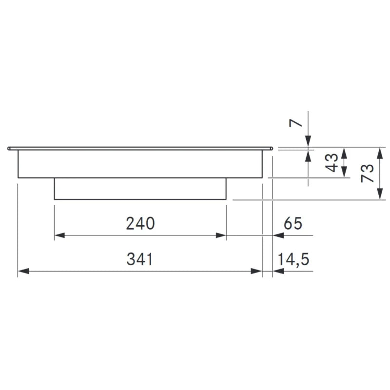 BORA Professional 3.0 Pro PKCB3 HiLight-Kochfeld 3-Kreis / Bräter Knebelring Edelstahl