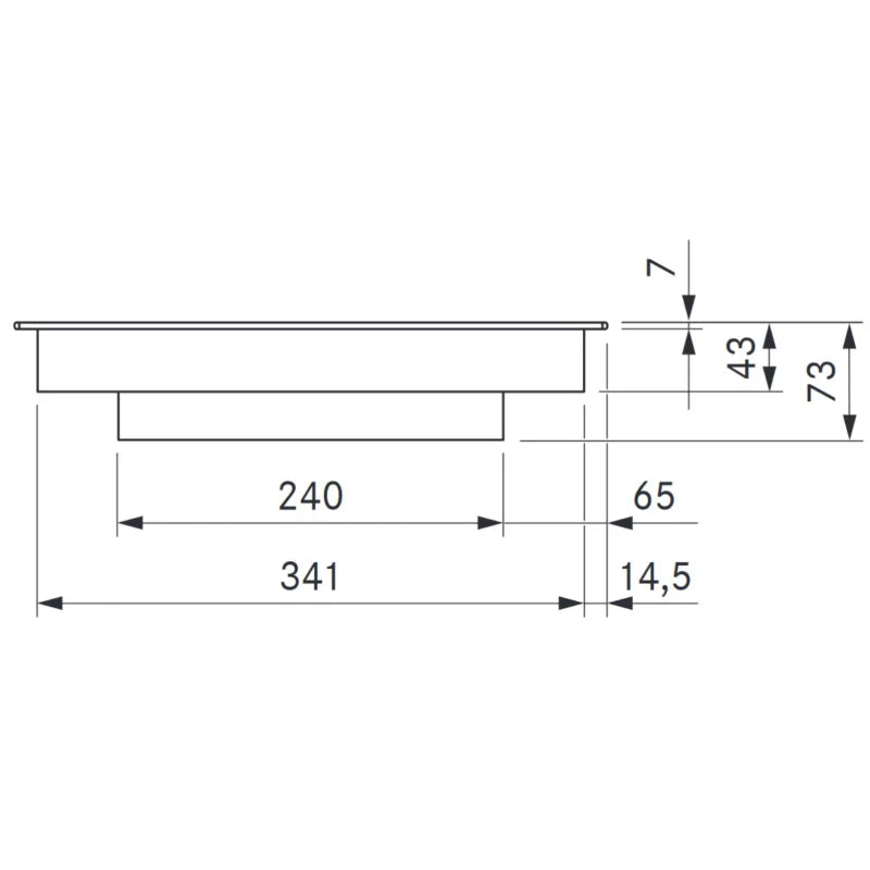 BORA Professional 3.0 Pro PKCH3 Hyper-Kochfeld 1-Kreis / 2-Kreis Knebelring Edelstahl