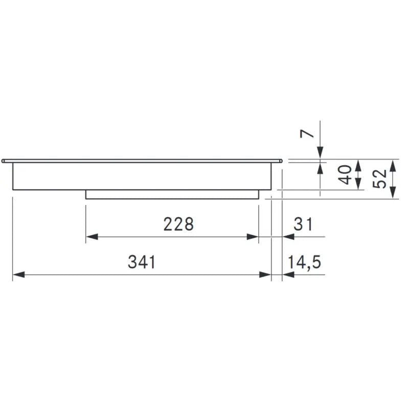 BORA Professional 3.0 Pro PKI3 Induktions-Kochfeld Knebelring Edelstahl