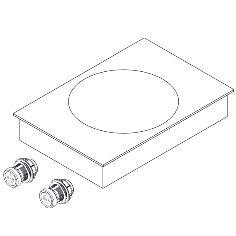 BORA Professional 3.0 Pro PKIW3AB Induktions-Wok-Kochfeld Knebelring All Black