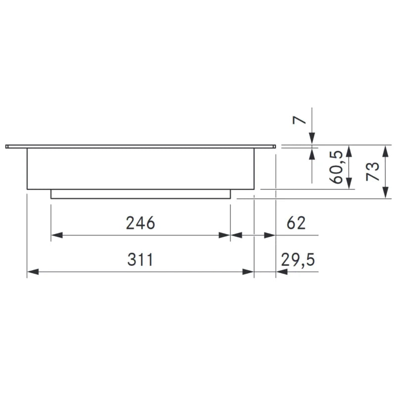 BORA Professional 3.0 Pro PKT3 Tepan Edelstahlgrill mit 2 Kochzonen Knebelring Edelstahl