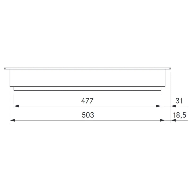 BORA Professional 3.0 Pro PKT3 Tepan Edelstahlgrill mit 2 Kochzonen Knebelring Edelstahl