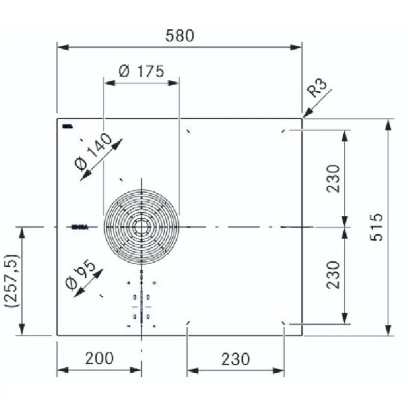 BORA S Pure PURSA2R Rough (Matt) Induktions-Kochfeld mit integriertem Kochfeldabzug - Abluft