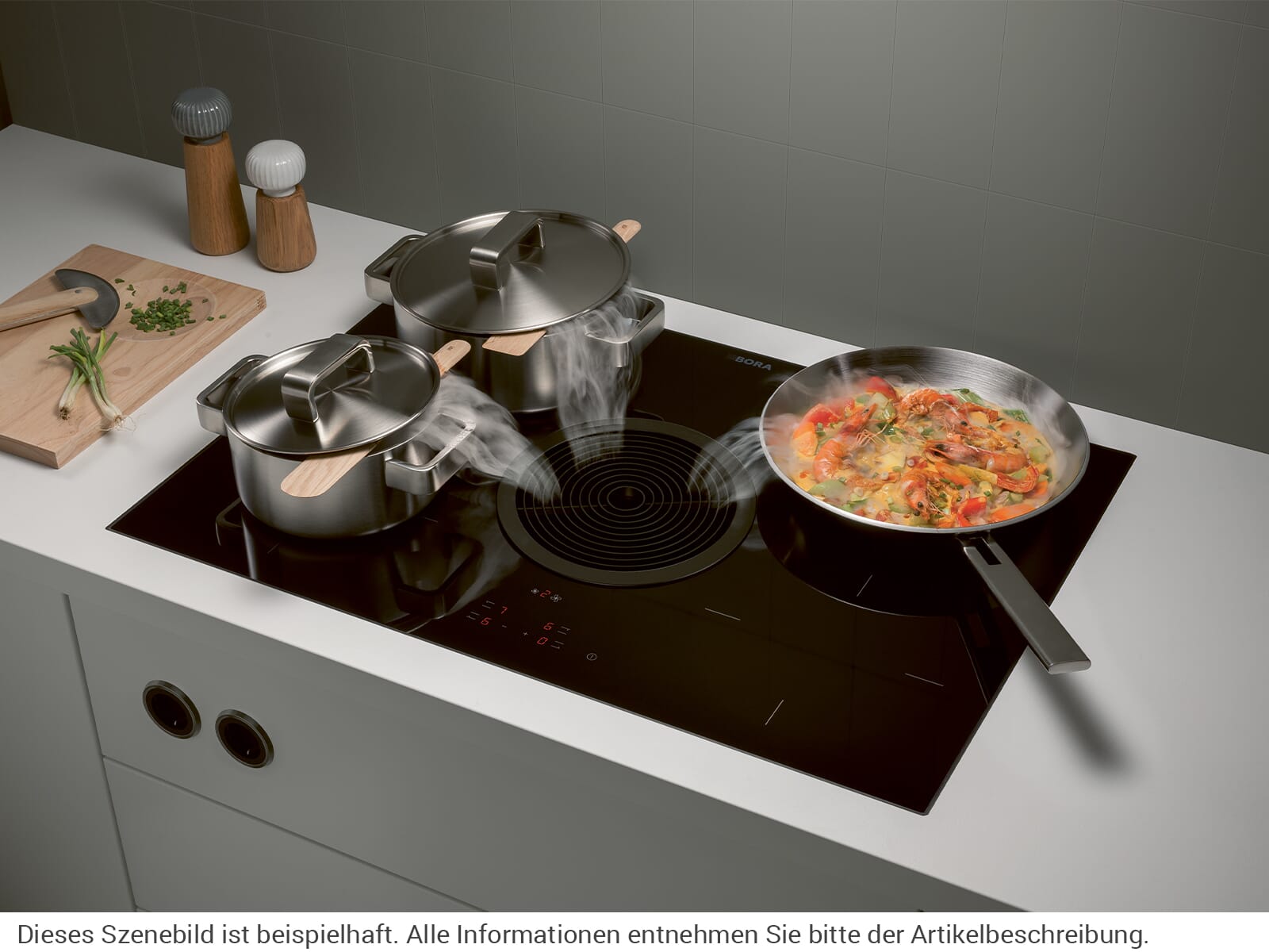 BORA BHA Basic Hyper-Kochfeld mit integriertem Kochfeldabzug Abluft