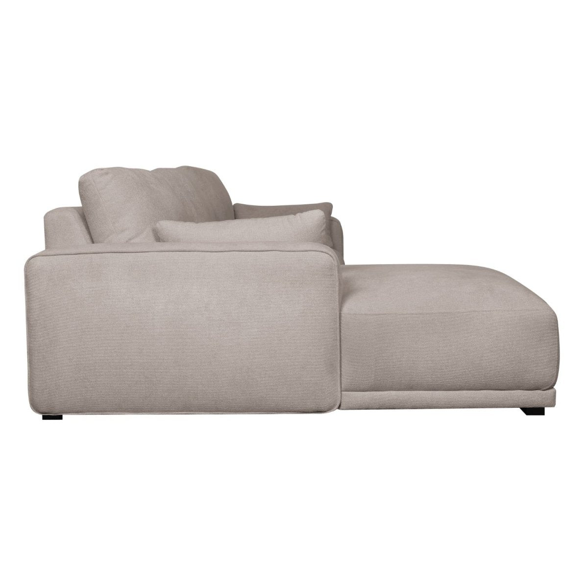 L-Form Ecksofa Links - Stoffbezug Beige
