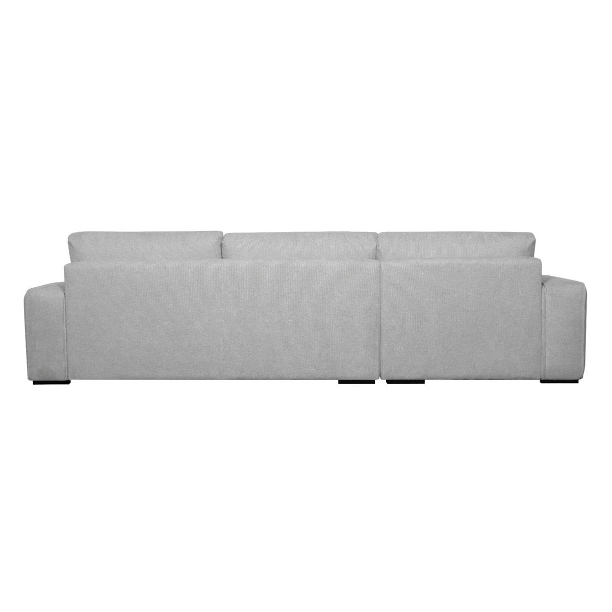 L-Form Ecksofa Links - Stoffbezug Grau
