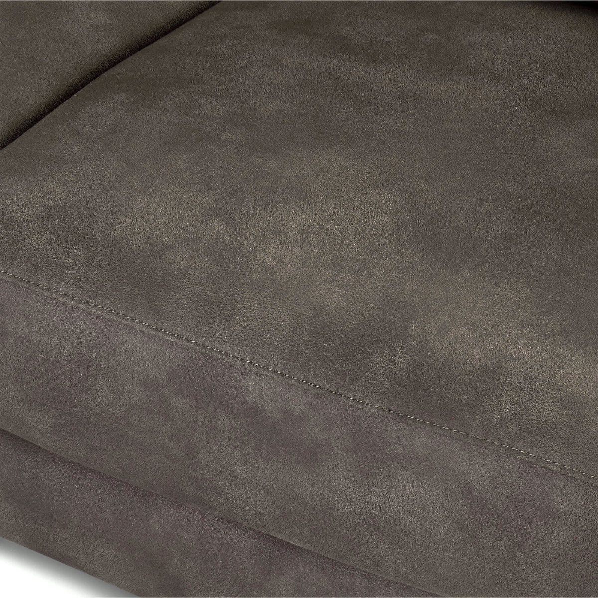 Couchgarnitur 3+2 - mit Elektrische Relaxfunktion, USB - Stoffbezug Taupe