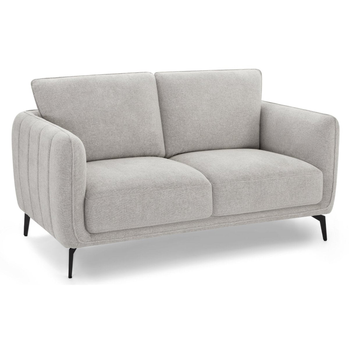 Couchgarnitur 3+2 Sofa - Stoffbezug Grau