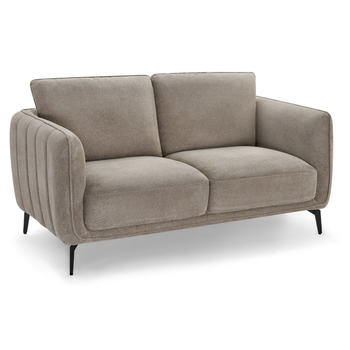 Couchgarnitur 3+2 Sofa - Stoffbezug Taupe