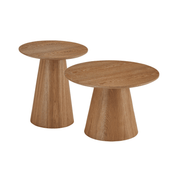 Couchtisch 2er Set ø45/60 cm - Wildeiche