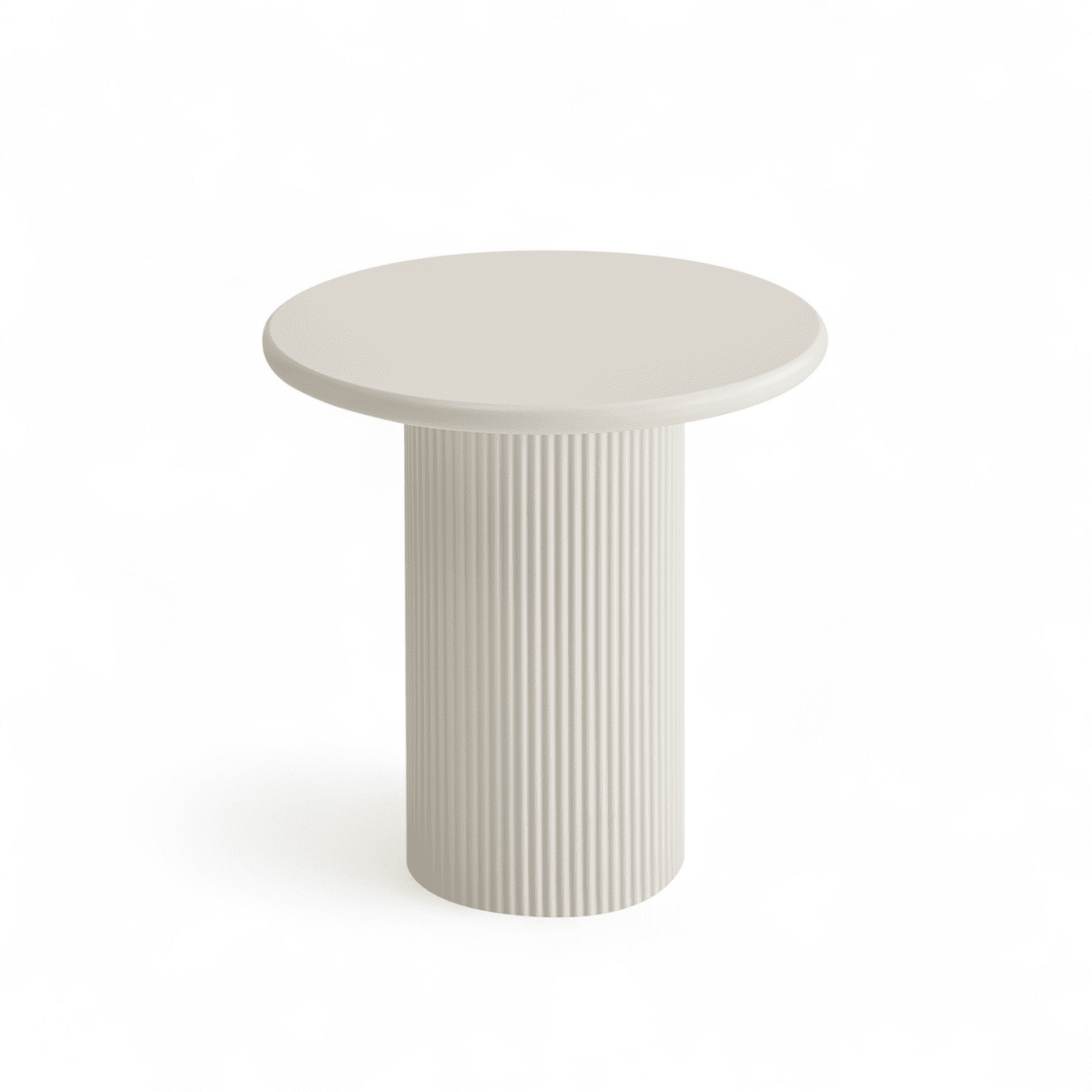 Couchtisch 2er Set ø50/130x70 cm - Weiß