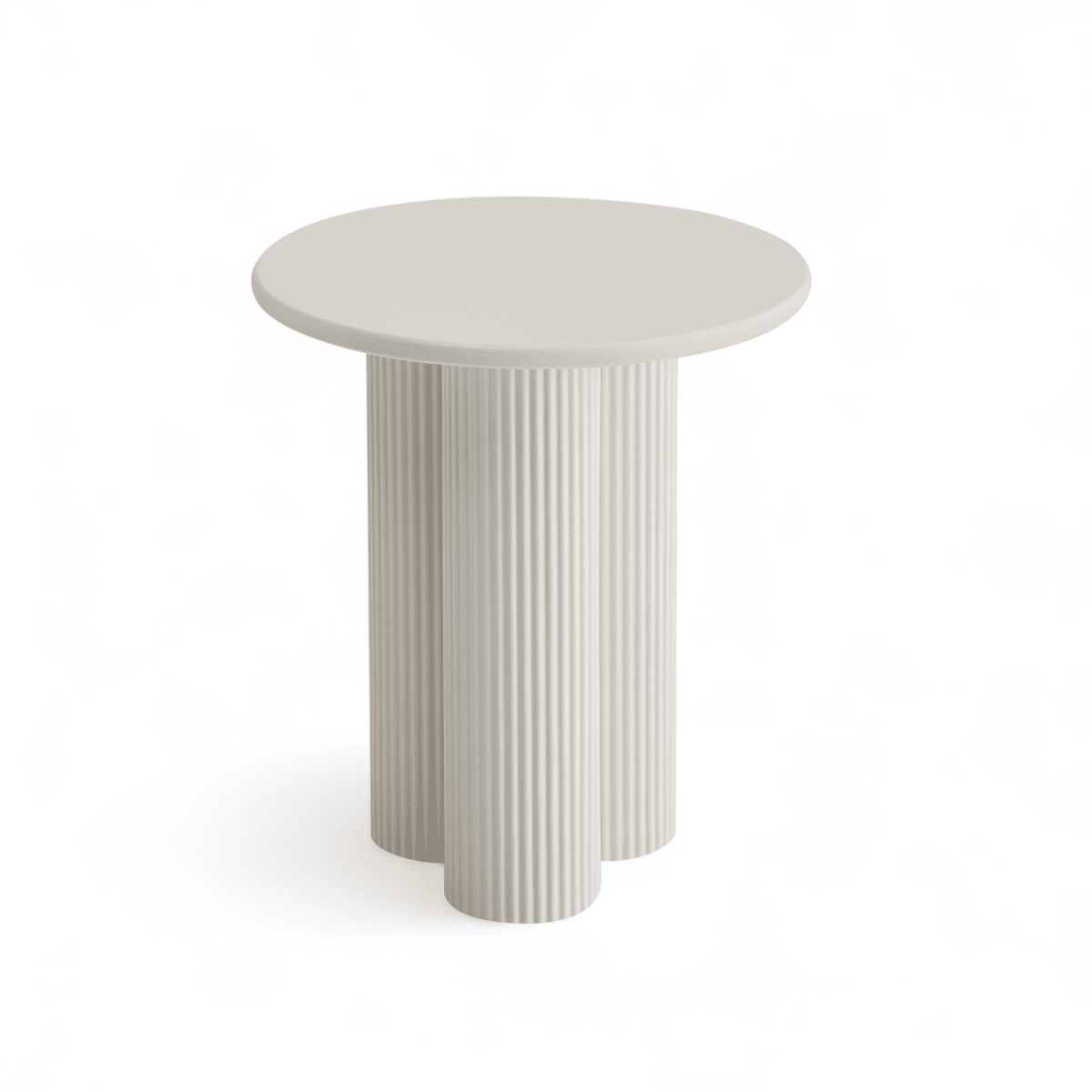 Couchtisch 2er Set ø50/80 cm - Weiß
